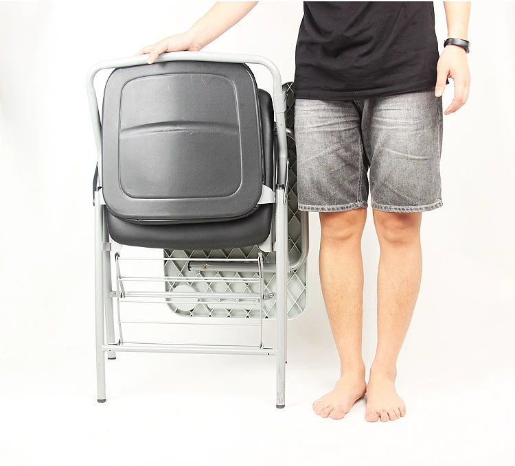 JMT-306122 Stackable Black Plastic Chairs for Training Rooms and Events