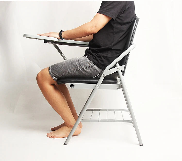 JMT-306122 Stackable Black Plastic Chairs for Training Rooms and Events