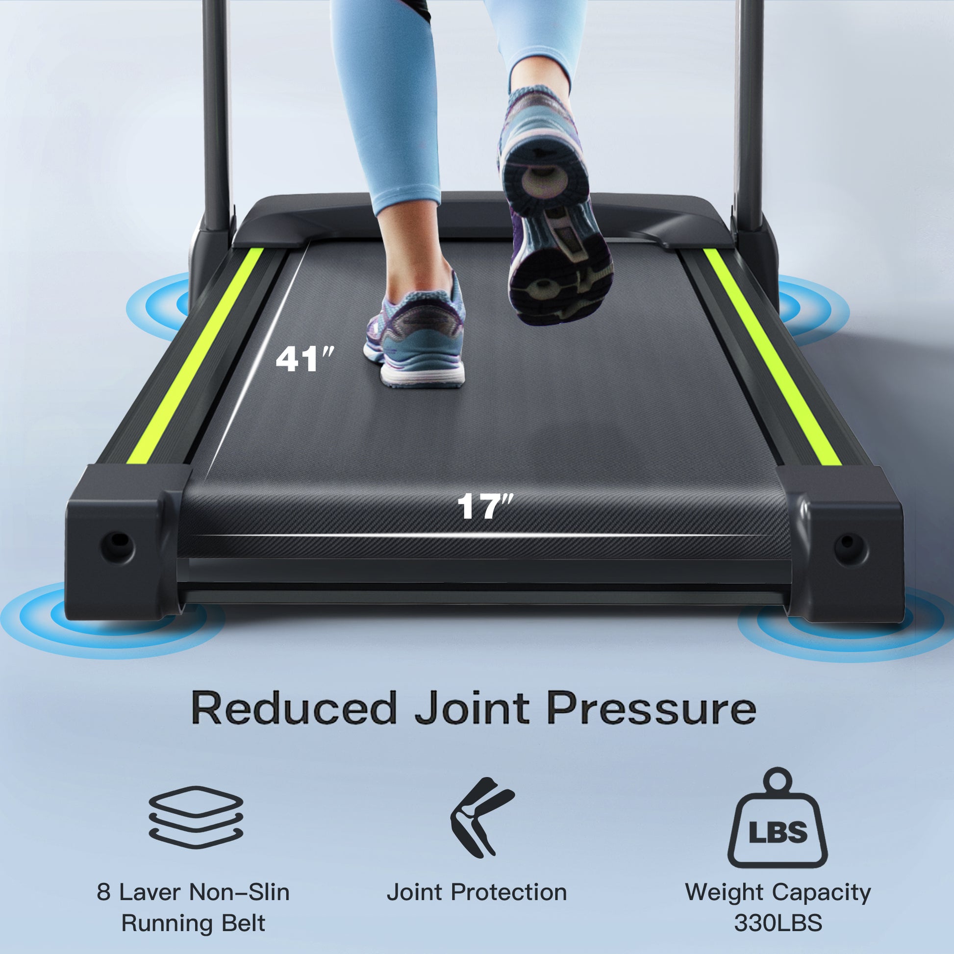JMT-306442 Compact Folding Treadmill JK43-1A for Home and Office Use