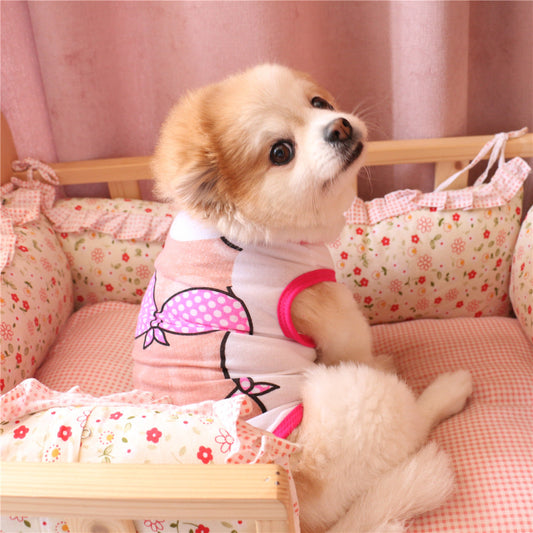 JMT-307146 Cotton Pet Dog Bikini Vest in Multiple Sizes for Comfortable Fit