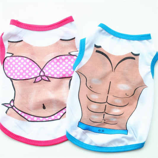 JMT-307146 Cotton Pet Dog Bikini Vest in Multiple Sizes for Comfortable Fit