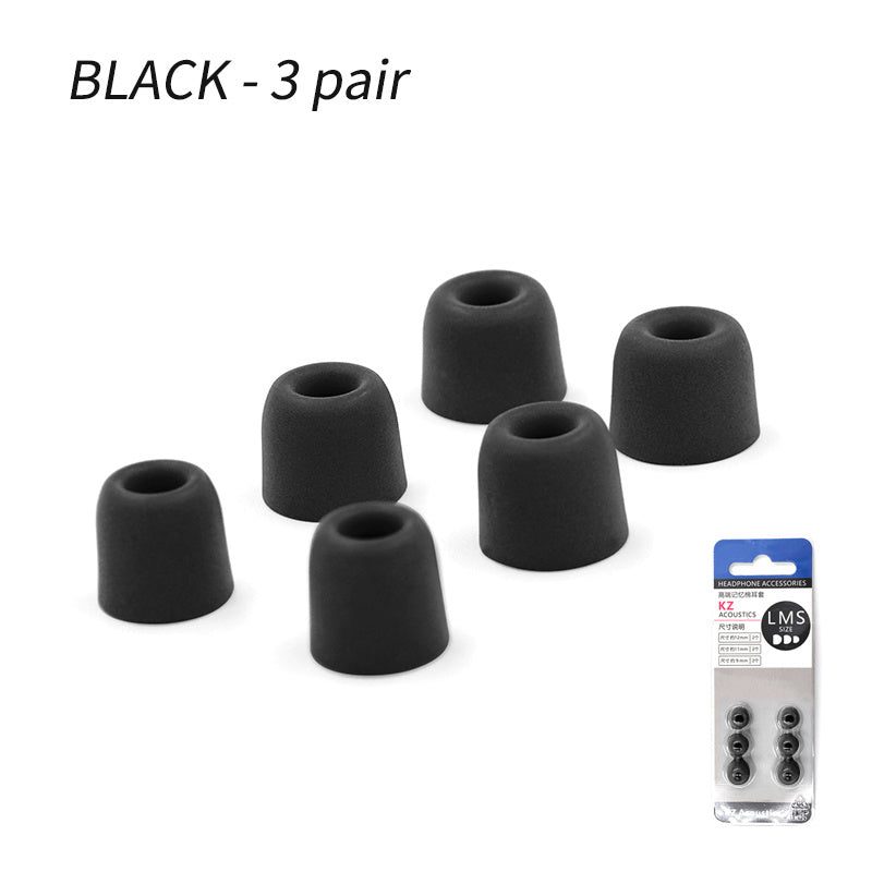 JMT-307338 Silicone and Memory Foam Sleeves for In-Ear Headphones - Available in Red, Blue, and Black