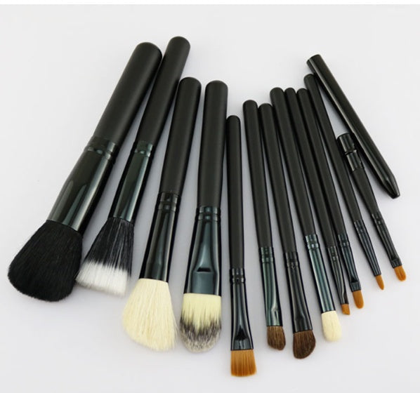 JMT-307786 12-Piece Multi-Function Makeup Brush Set with PU Storage Tube