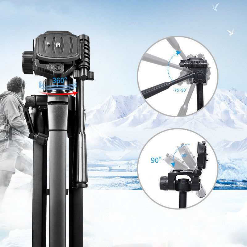 JMT-308042 Portable Aluminum Alloy Tripod with Quick Release Plate for SLR Cameras - Maximum Height 1390mm