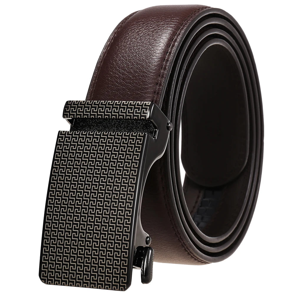 JMT-308106 Personalized Leather Cowhide Belt for Men with Adjustable Buckle