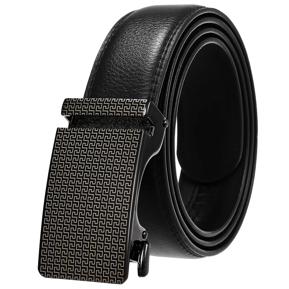 JMT-308106 Personalized Leather Cowhide Belt for Men with Adjustable Buckle