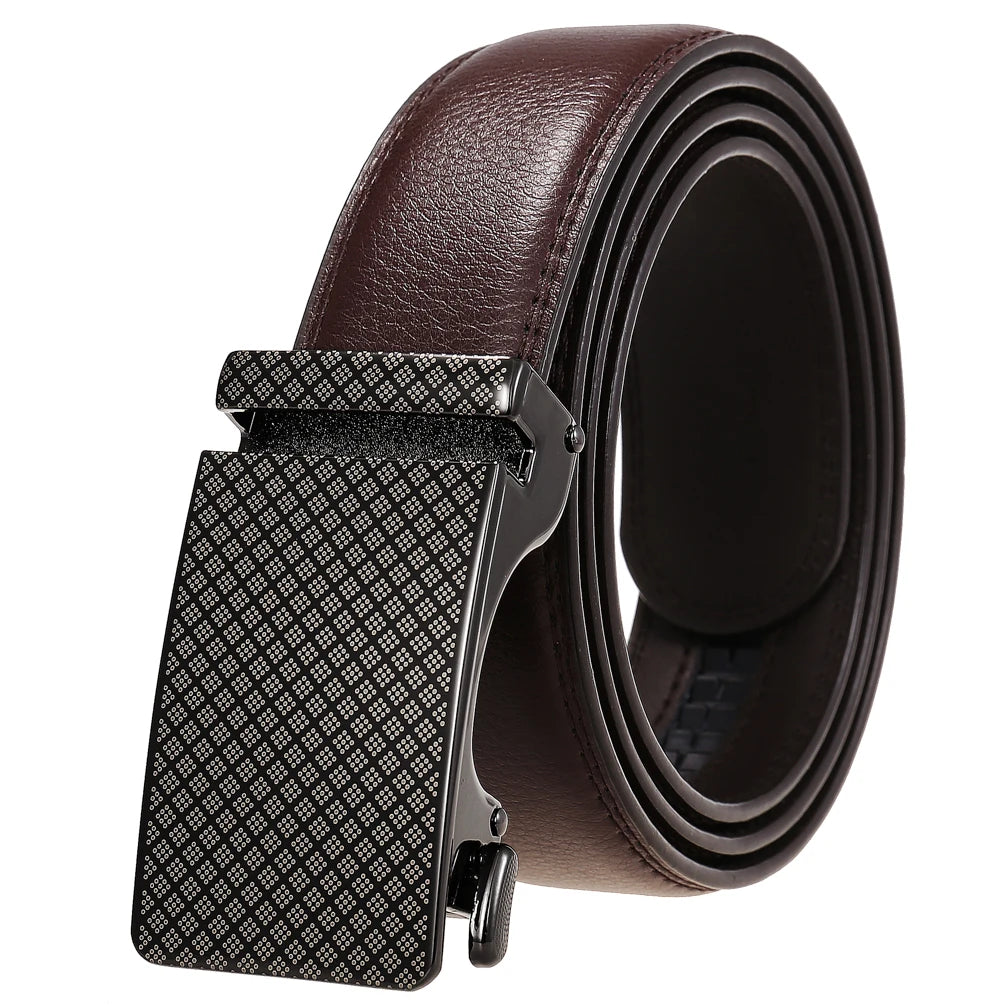 JMT-308106 Personalized Leather Cowhide Belt for Men with Adjustable Buckle