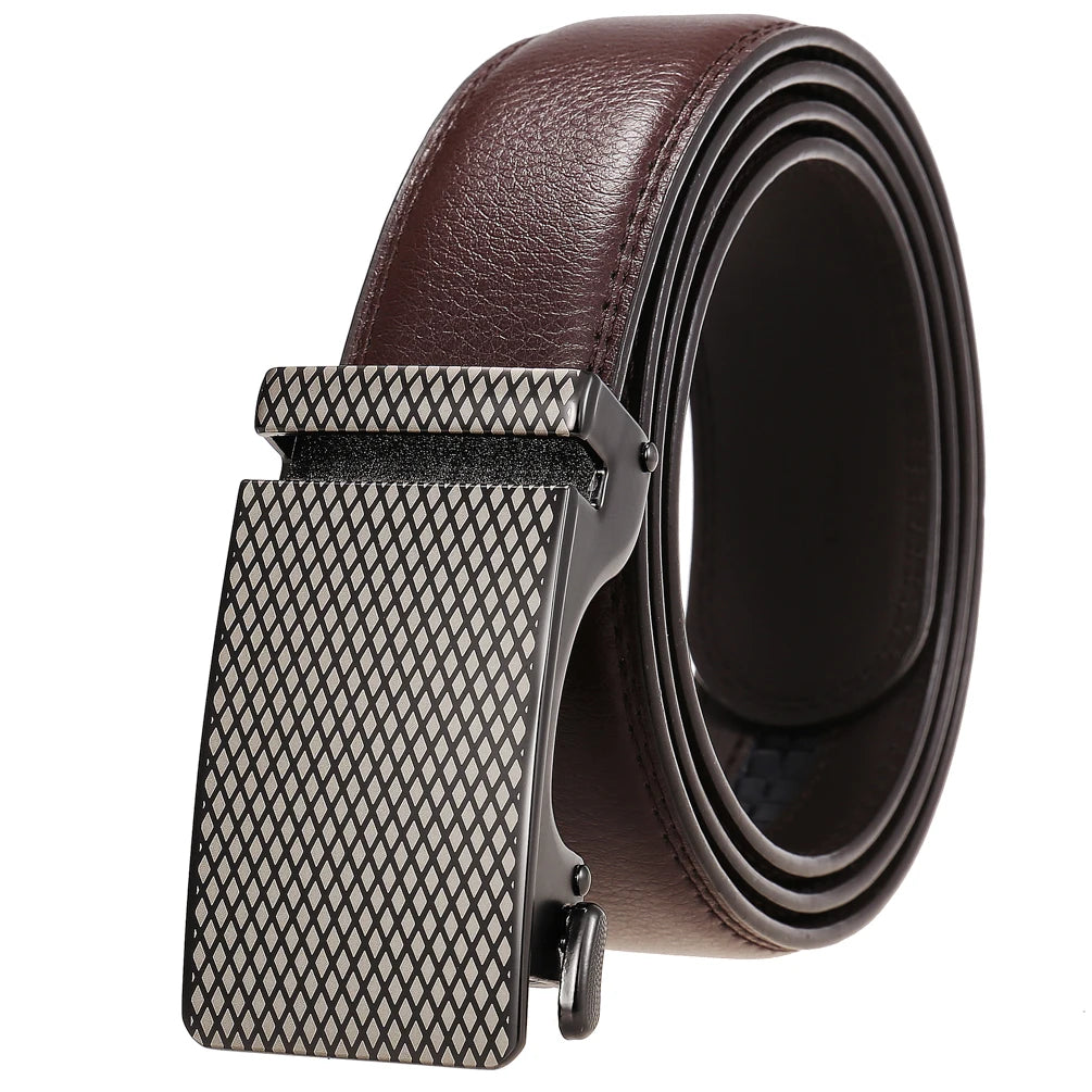 JMT-308106 Personalized Leather Cowhide Belt for Men with Adjustable Buckle