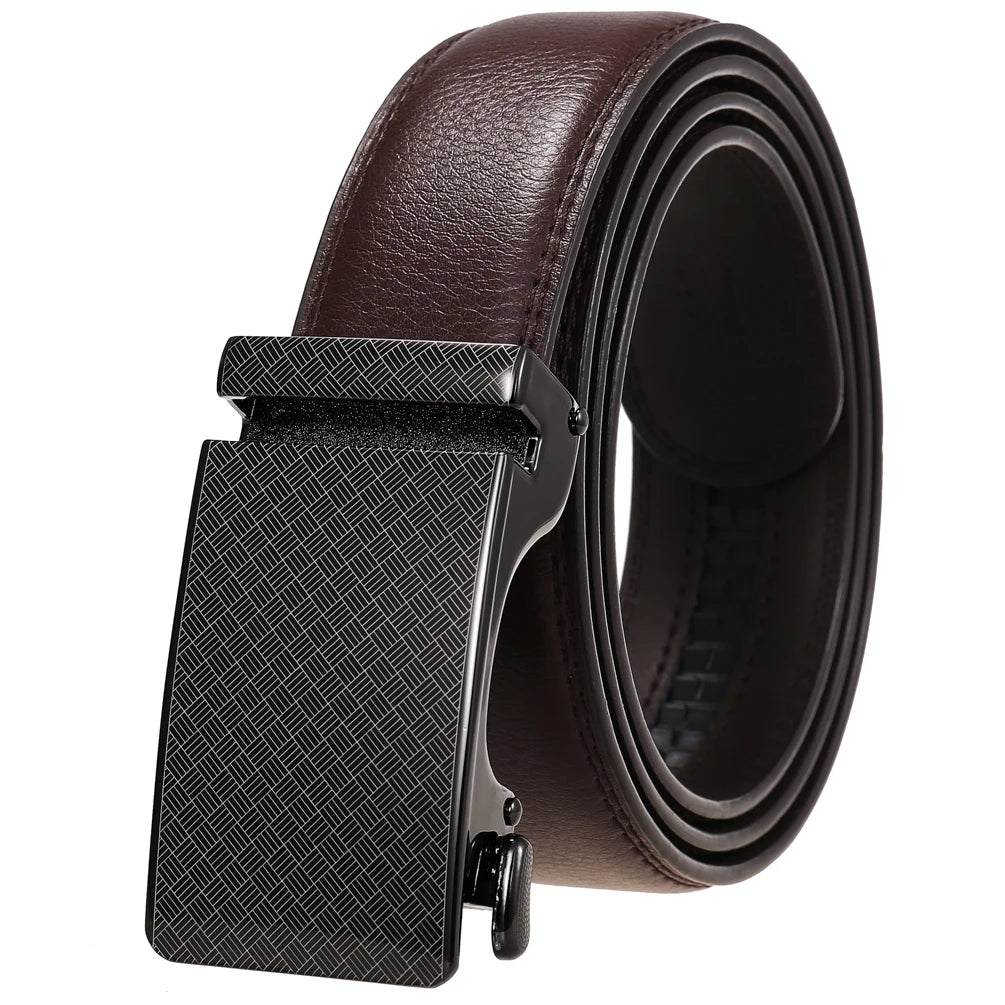 JMT-308106 Personalized Leather Cowhide Belt for Men with Adjustable Buckle