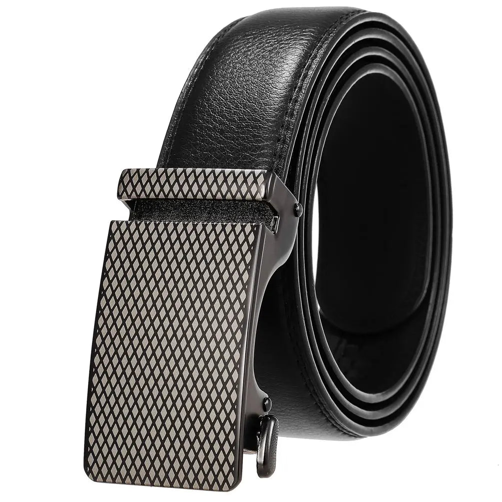 JMT-308106 Personalized Leather Cowhide Belt for Men with Adjustable Buckle