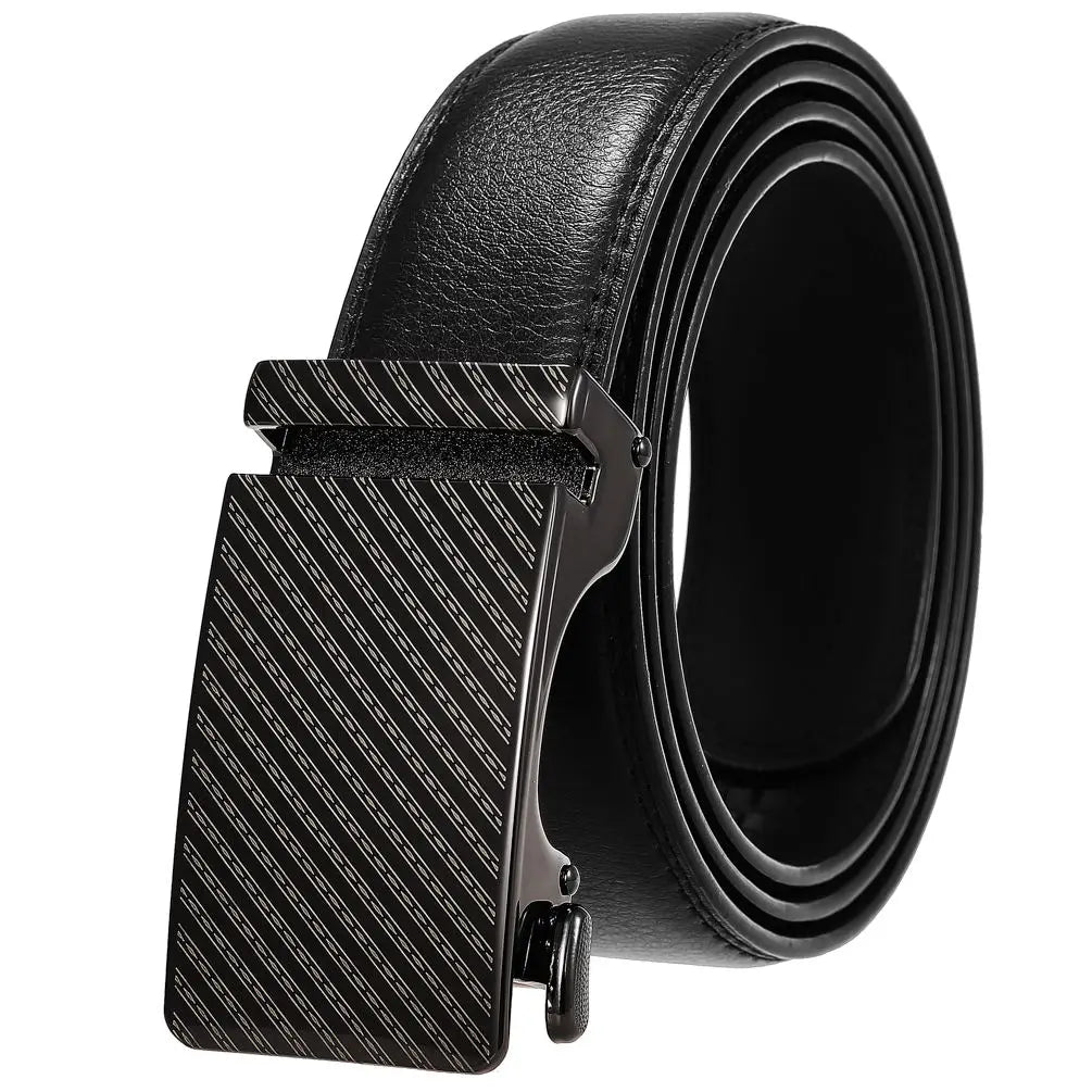 JMT-308106 Personalized Leather Cowhide Belt for Men with Adjustable Buckle