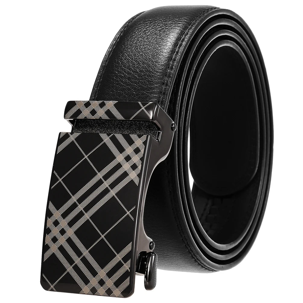 JMT-308106 Personalized Leather Cowhide Belt for Men with Adjustable Buckle