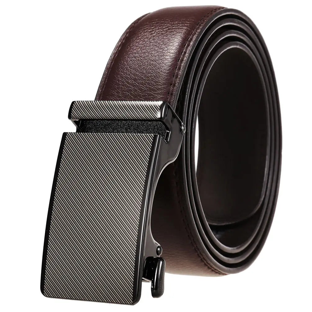 JMT-308106 Personalized Leather Cowhide Belt for Men with Adjustable Buckle