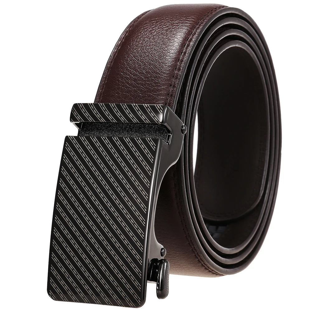 JMT-308106 Personalized Leather Cowhide Belt for Men with Adjustable Buckle