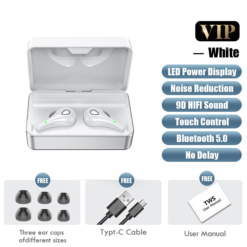 JMT-308490 Wireless Bluetooth In-Ear Noise Reduction Headset with Microphone - Second and Third Generation