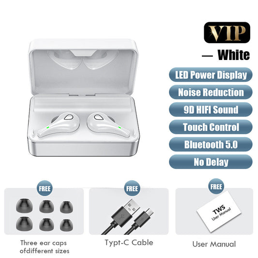 JMT-308490 Wireless Bluetooth In-Ear Noise Reduction Headset with Microphone - Second and Third Generation