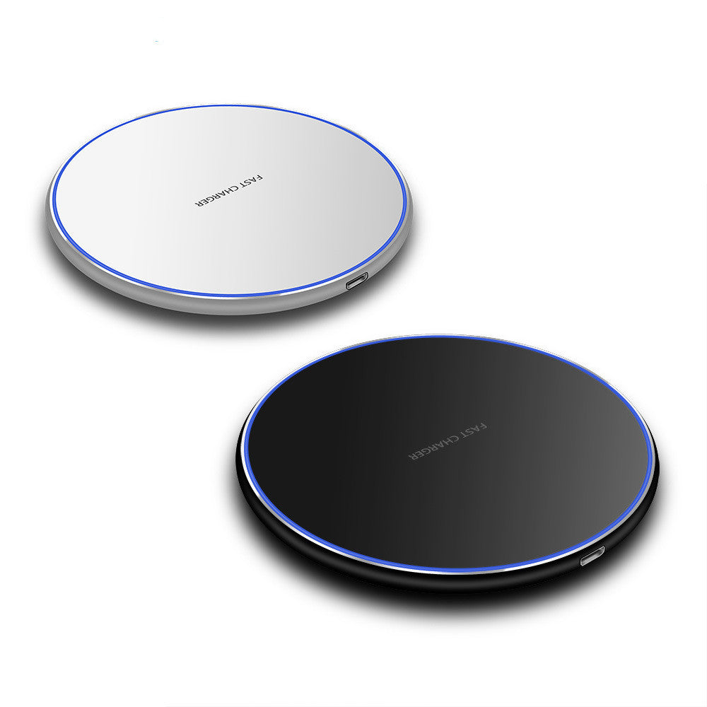 JMT-308682 10W Ultra-Thin Metal Qi Wireless Charger for Compatible Mobile Devices