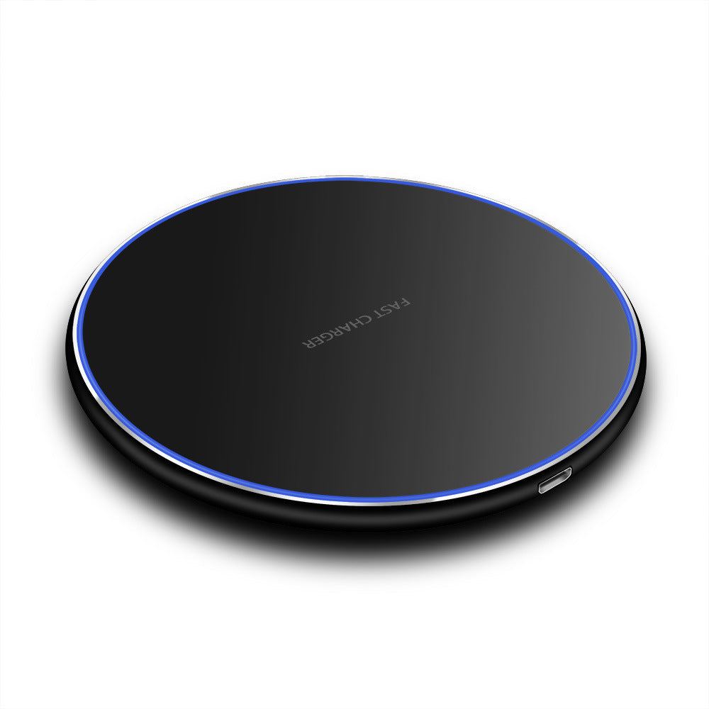 JMT-308682 10W Ultra-Thin Metal Qi Wireless Charger for Compatible Mobile Devices