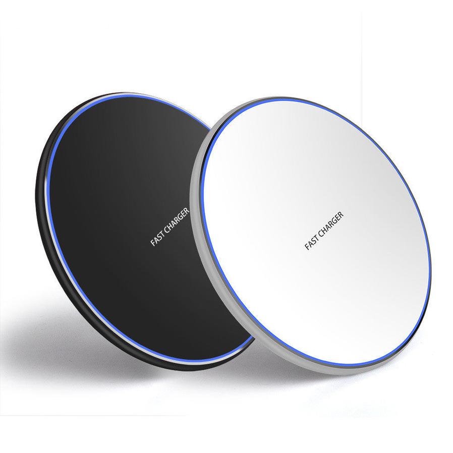 JMT-308682 10W Ultra-Thin Metal Qi Wireless Charger for Compatible Mobile Devices