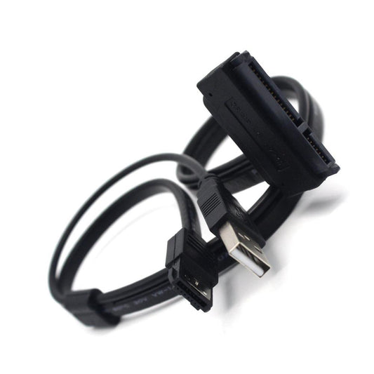 JMT-308682 2 in 1 SATA 22 Pin to eSATA and USB Power Data Cable - 50cm Length for 2.5" Hard Drives