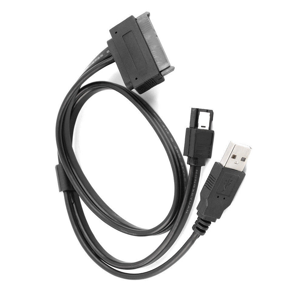 JMT-308682 2 in 1 SATA 22 Pin to eSATA and USB Power Data Cable - 50cm Length for 2.5" Hard Drives