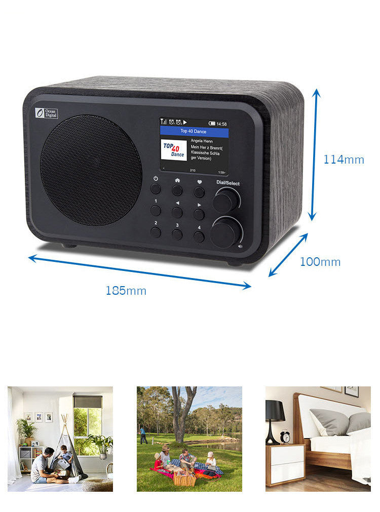 JMT-309002 Compact Wi-Fi Audio Receiver with Bluetooth and Built-in Battery