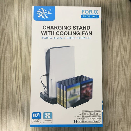 JMT-309002 PS5 Multi-Function Cooling and Charging Stand with USB Interface