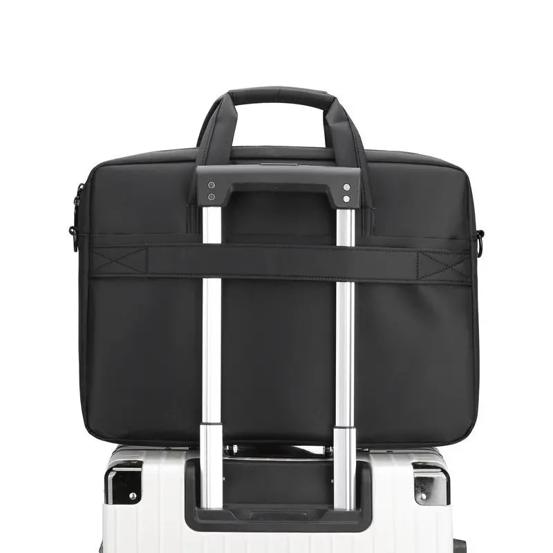 JMT-309386 15.6-inch Water-Resistant Business Laptop Briefcase with Reflective Strip for Men