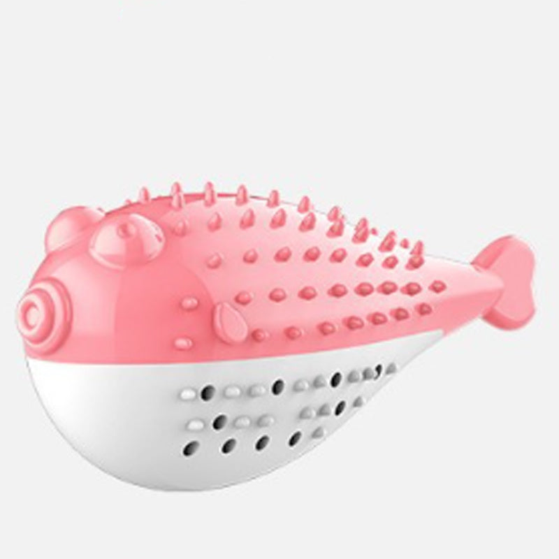 JMT-309898 Silicone Cat Chew Toy with Fish Design - Interactive Teaser and Toothbrush for Play and Dental Health