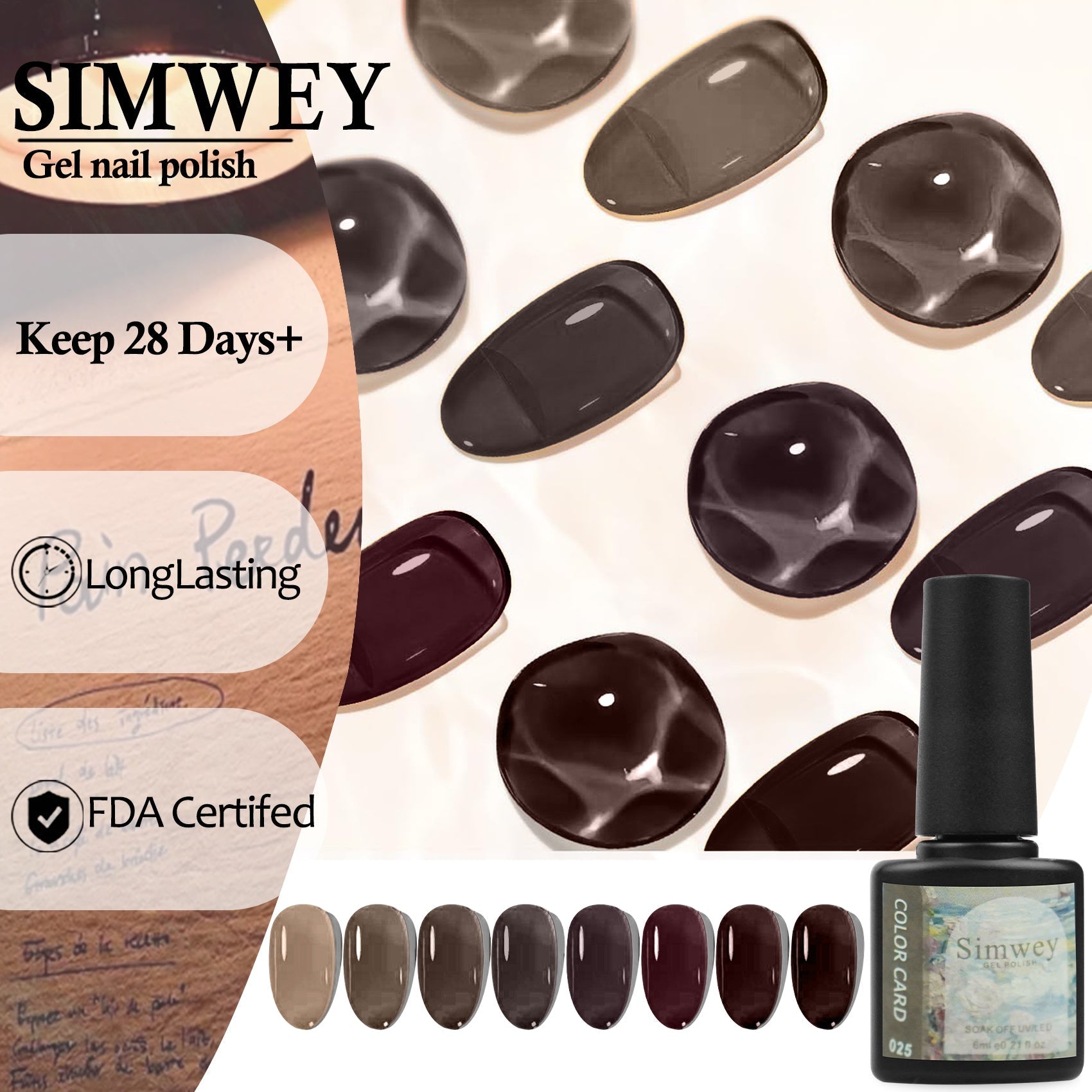 JMT-309962 8-Piece Gel Nail Polish Set for Creative Nail Art Applications