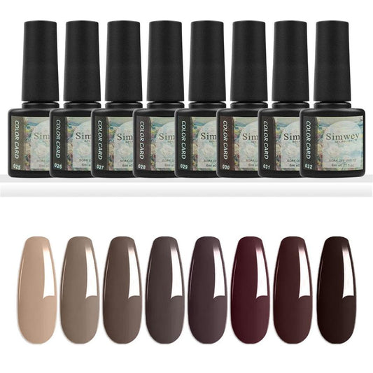 JMT-309962 8-Piece Gel Nail Polish Set for Creative Nail Art Applications