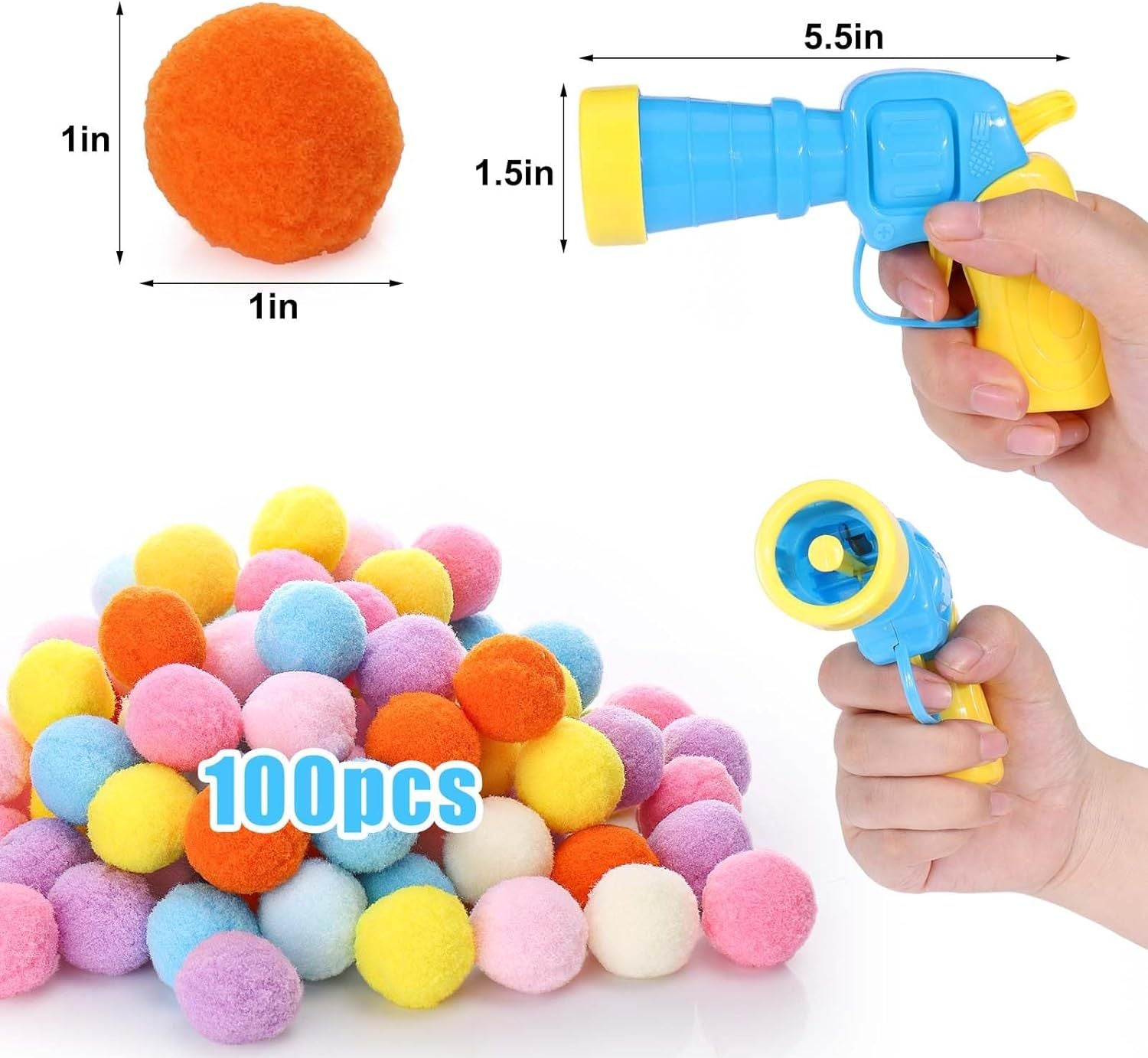 JMT-309962 Interactive Cat Toy Launcher with 20 Plush Balls for Engaging Indoor Play