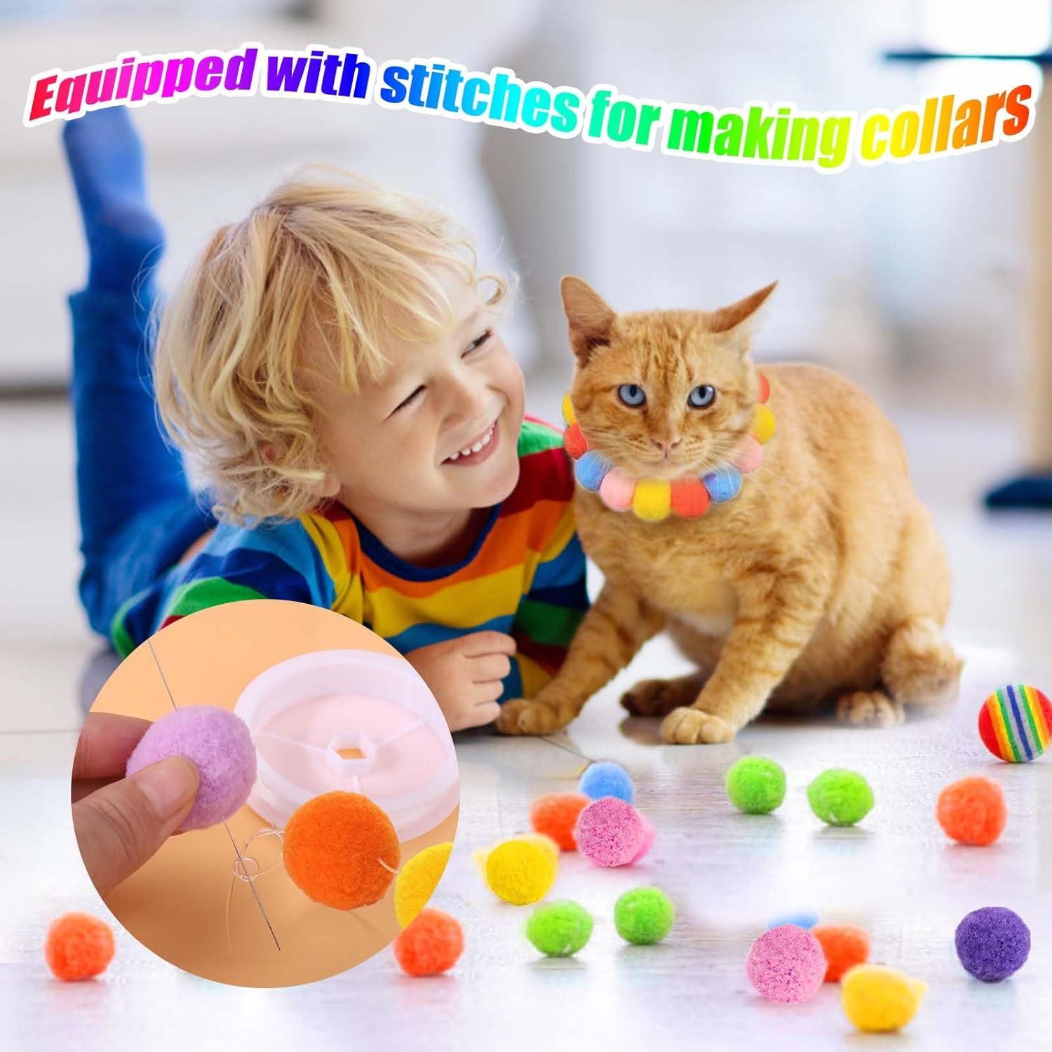 JMT-309962 Interactive Cat Toy Launcher with 20 Plush Balls for Engaging Indoor Play