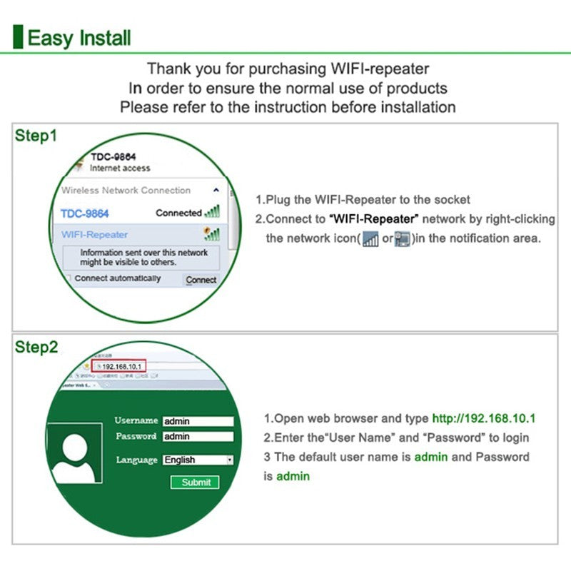 JMT-310154 Wireless WiFi Repeater Signal Amplifier - 300Mbps for Enhanced Internet Coverage