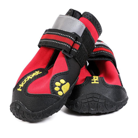 JMT-310282 Reflective Waterproof Dog Shoes with Stretch Fabric and Rubber Sole