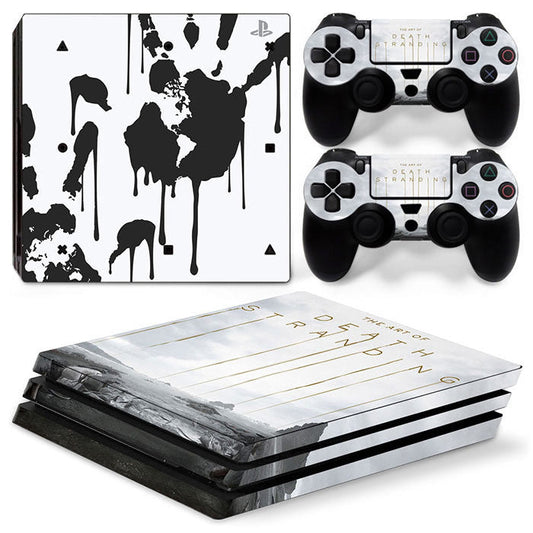 JMT-310282 Stylish Cartoon Vinyl Sticker for PS4 Pro Console and Controller - Scratch and Dust Protection