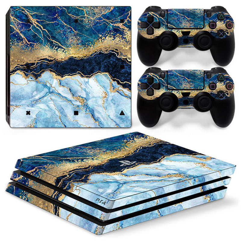 JMT-310282 Stylish Cartoon Vinyl Sticker for PS4 Pro Console and Controller - Scratch and Dust Protection