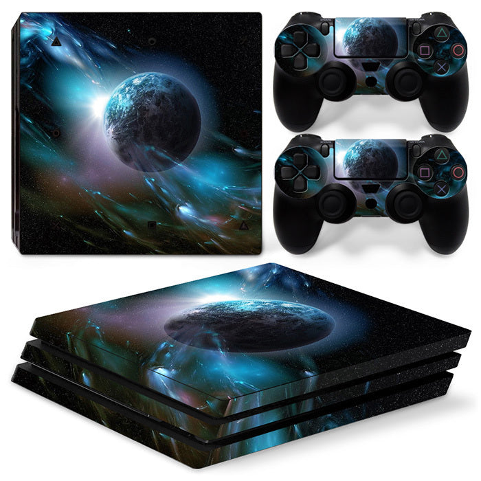 JMT-310282 Stylish Cartoon Vinyl Sticker for PS4 Pro Console and Controller - Scratch and Dust Protection