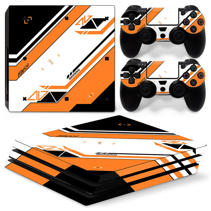 JMT-310282 Stylish Cartoon Vinyl Sticker for PS4 Pro Console and Controller - Scratch and Dust Protection