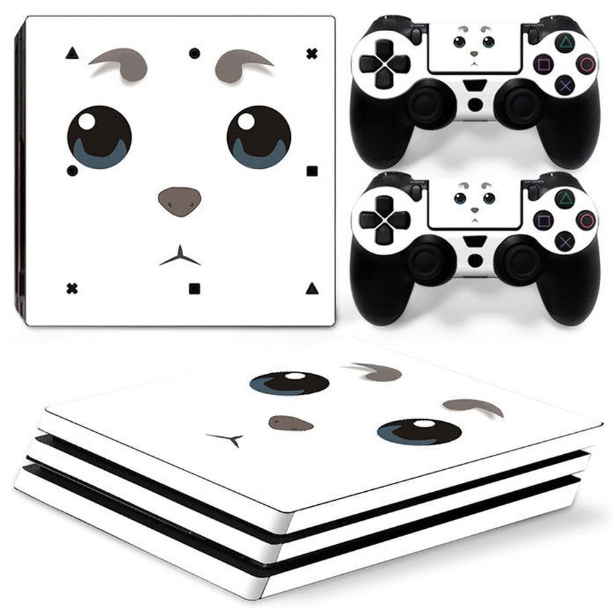 JMT-310282 Stylish Cartoon Vinyl Sticker for PS4 Pro Console and Controller - Scratch and Dust Protection