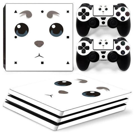JMT-310282 Stylish Cartoon Vinyl Sticker for PS4 Pro Console and Controller - Scratch and Dust Protection