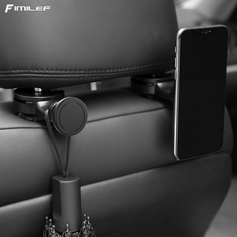 JMT-310346 Car Headrest Mobile Phone Holder - Magnetic Suction for Easy Access