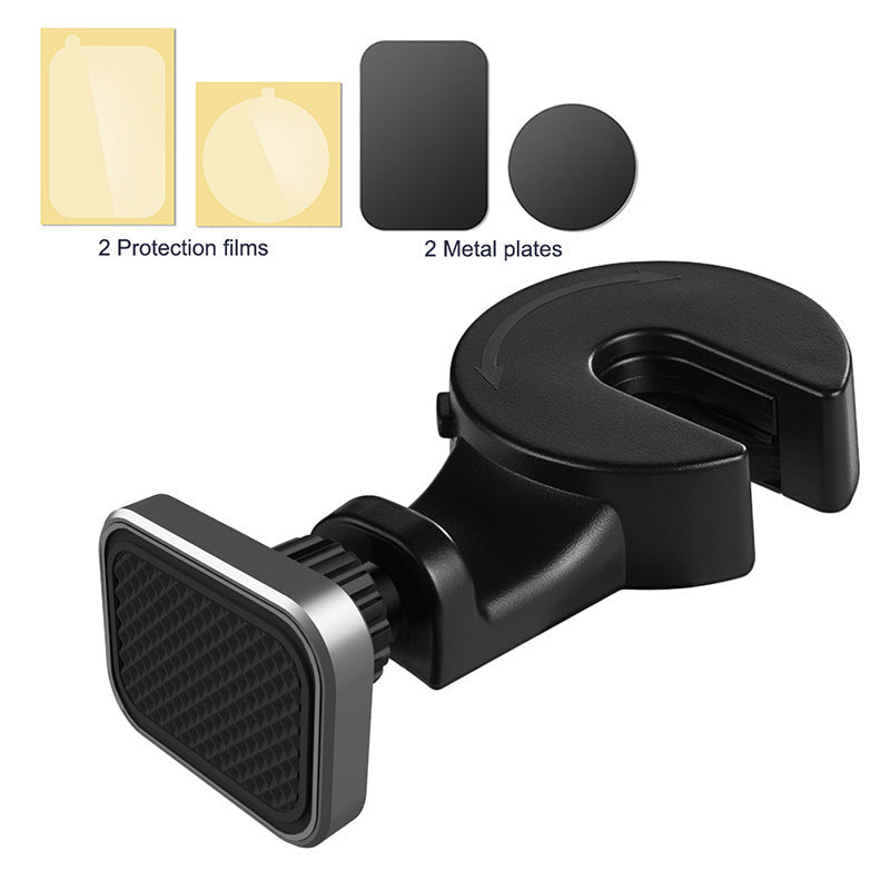 JMT-310346 Car Headrest Mobile Phone Holder - Magnetic Suction for Easy Access