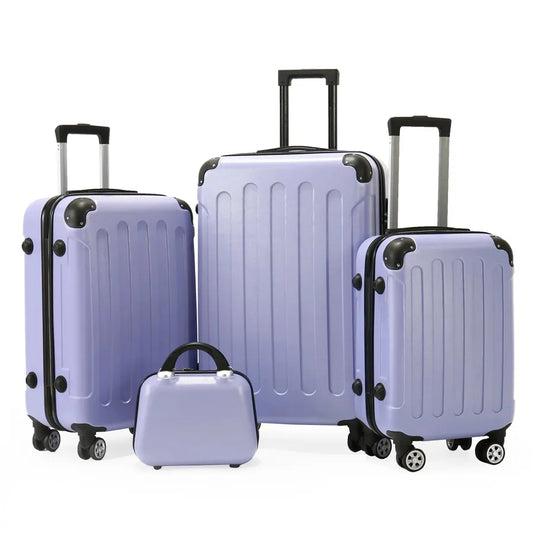 JMT-310858 Unisex Travel Luggage Set - 4-Piece Durable ABS and PP Carry-On Suitcase Collection