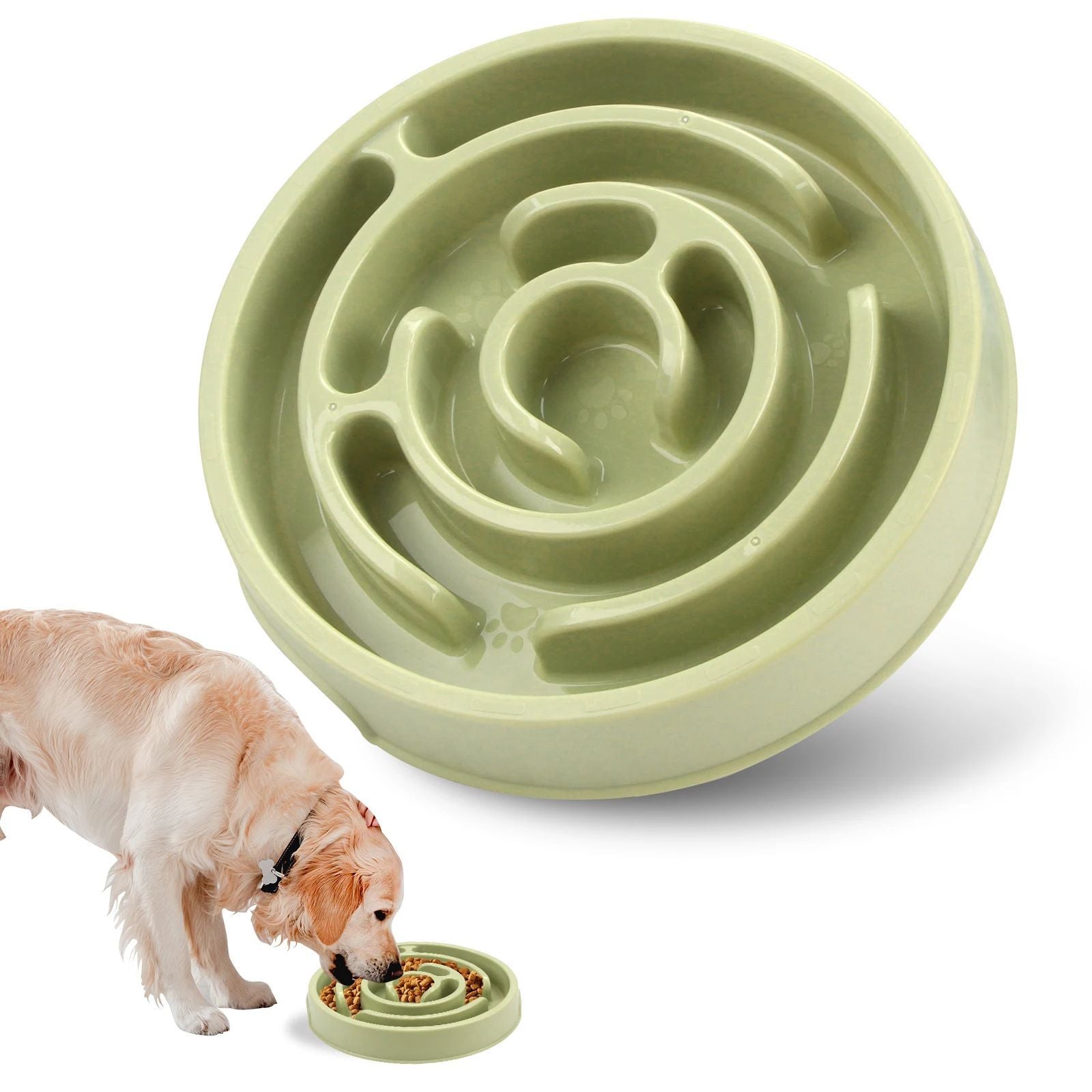 JMT-310986 Maze Slow Feeder Bowl for Dogs and Cats - Non-Slip, Anti-Gulping Design in Macaron Colors
