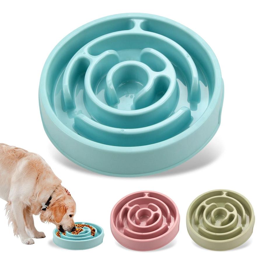 JMT-310986 Maze Slow Feeder Bowl for Dogs and Cats - Non-Slip, Anti-Gulping Design in Macaron Colors