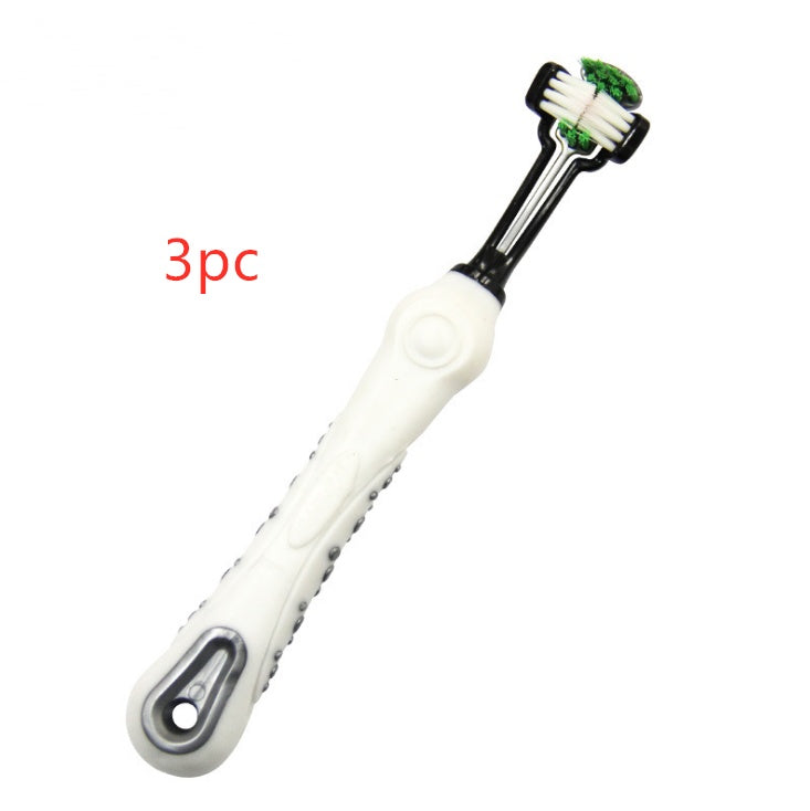 JMT-311050 Three-Sided Pet Toothbrush for Effective Tartar and Bad Breath Control