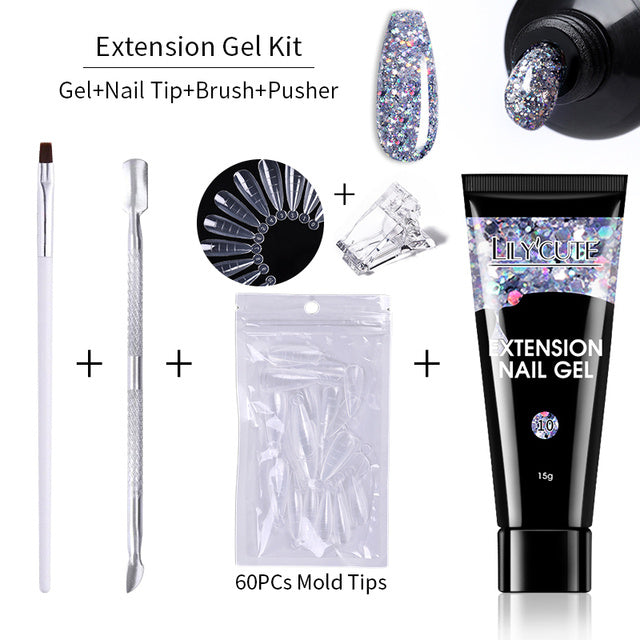 JMT-311114 Nail Extension Gel Kit - 15ml with UV/LED Curing for Durable Nails