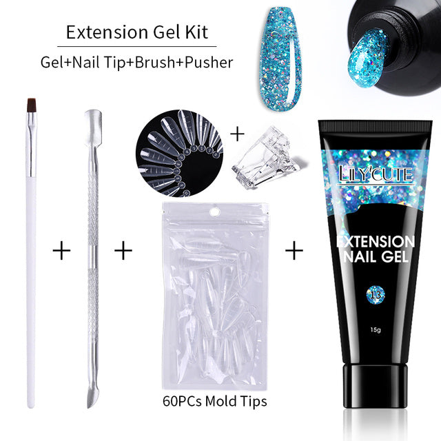 JMT-311114 Nail Extension Gel Kit - 15ml with UV/LED Curing for Durable Nails