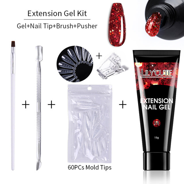 JMT-311114 Nail Extension Gel Kit - 15ml with UV/LED Curing for Durable Nails